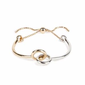 Rebecca Minkoff-Interlocking Ring Bracelet